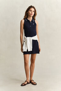 Sleeveless Piqu&eacute; Polo Dress