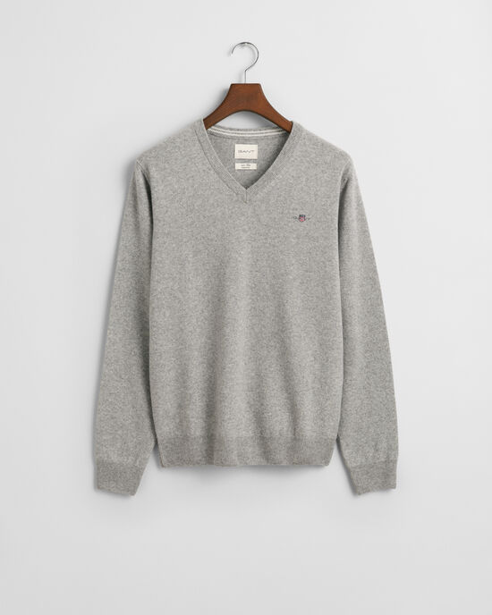 Superfine Lambswool V-Neck Sweater