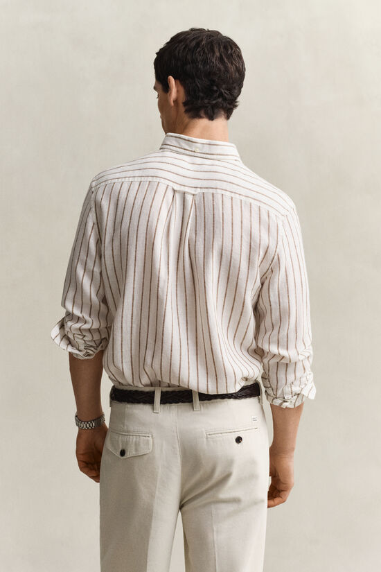 Striped Linen Blend Shirt