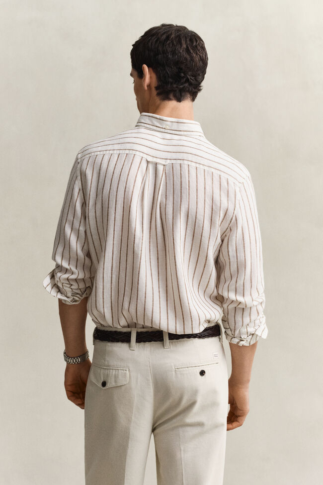 Striped Linen Blend Shirt