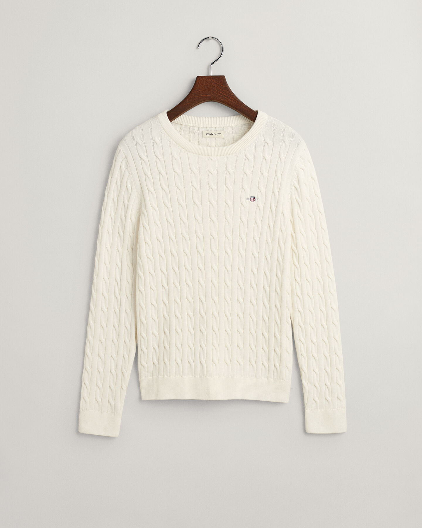 Teen Girls Shield Cotton Cable Knit Sweater