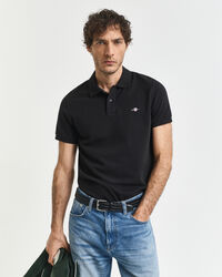 Slim Fit Shield Piqué Polo Shirt
