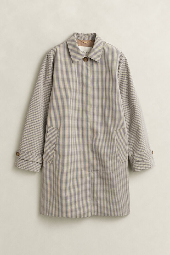 Checked Car Coat