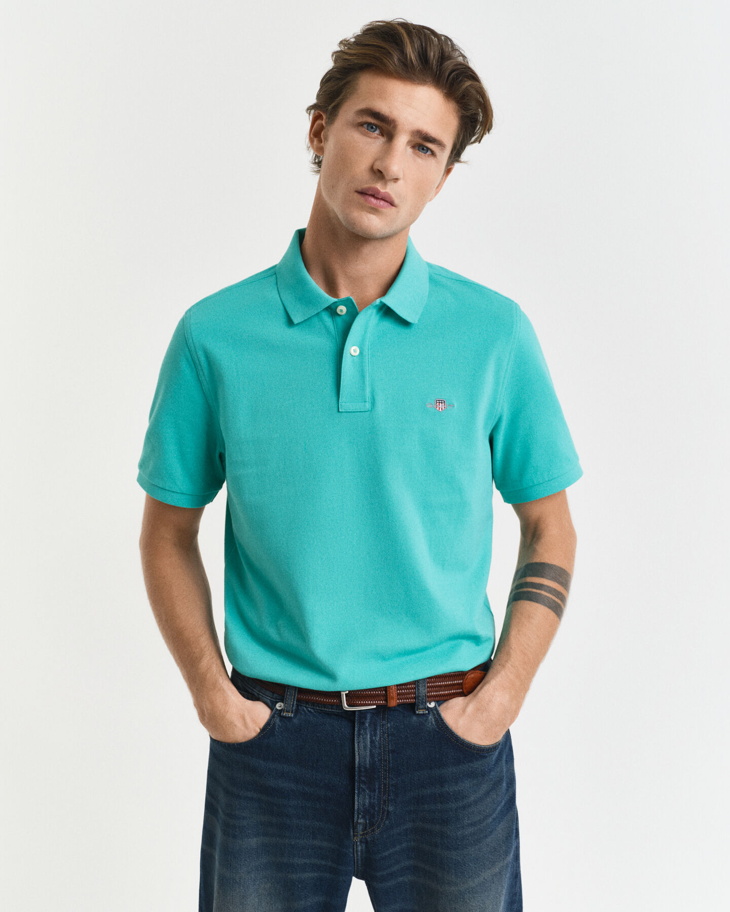 Regular Fit Shield Piqué Polo Shirt
