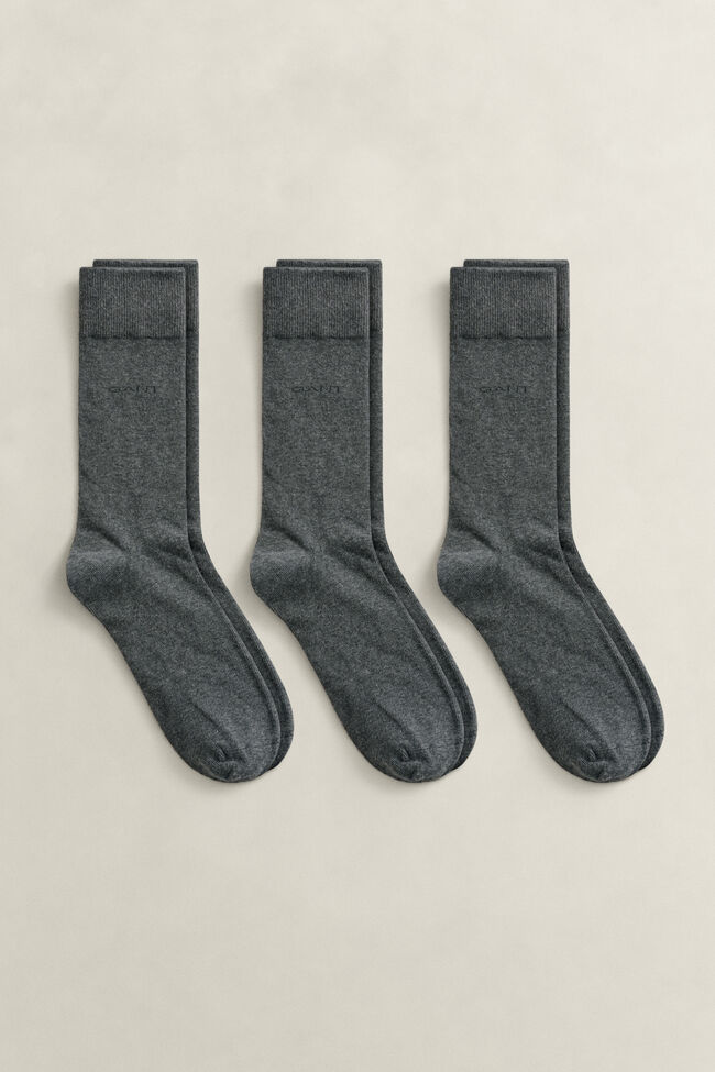 3-Pack Soft Cotton Socks