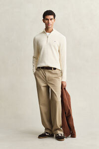 Mini Cable Knit Half-Zip Sweater