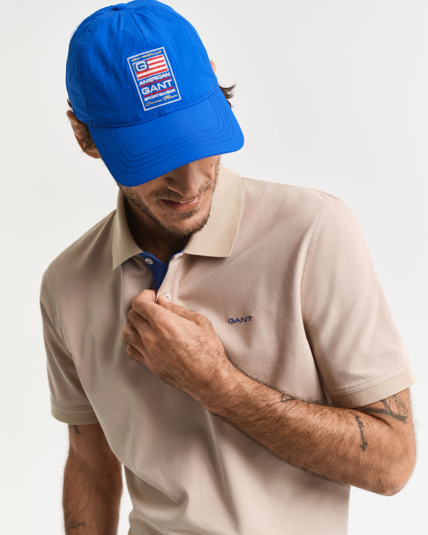Contrast Piqué Polo Shirt