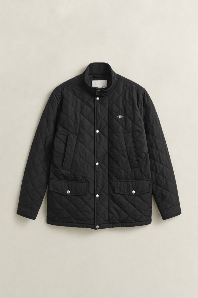 Quilted Windcheater Mid-Length Jacket