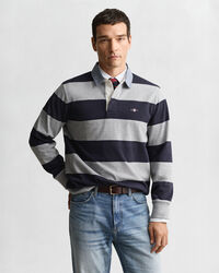 Chambray Collar Striped Heavy Rugger