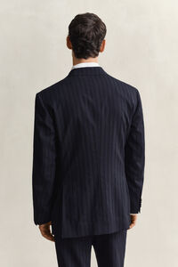 Tonal Pinstripe Suit Jacket