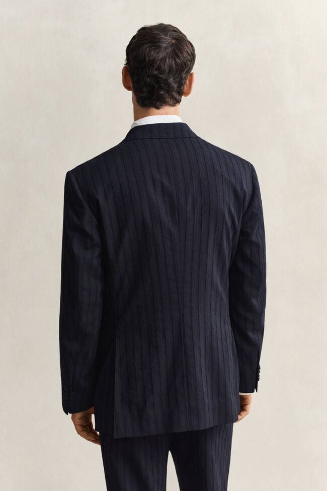 Tonal Pinstripe Suit Jacket