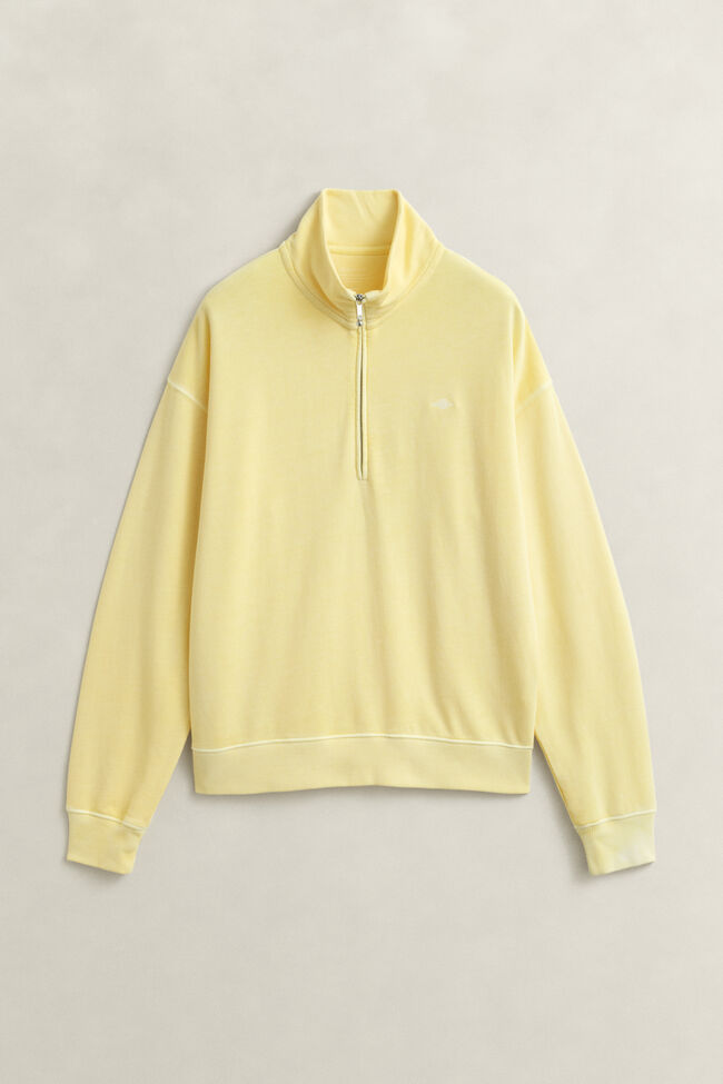 Washed Shield Half-Zip Sweatshirt
