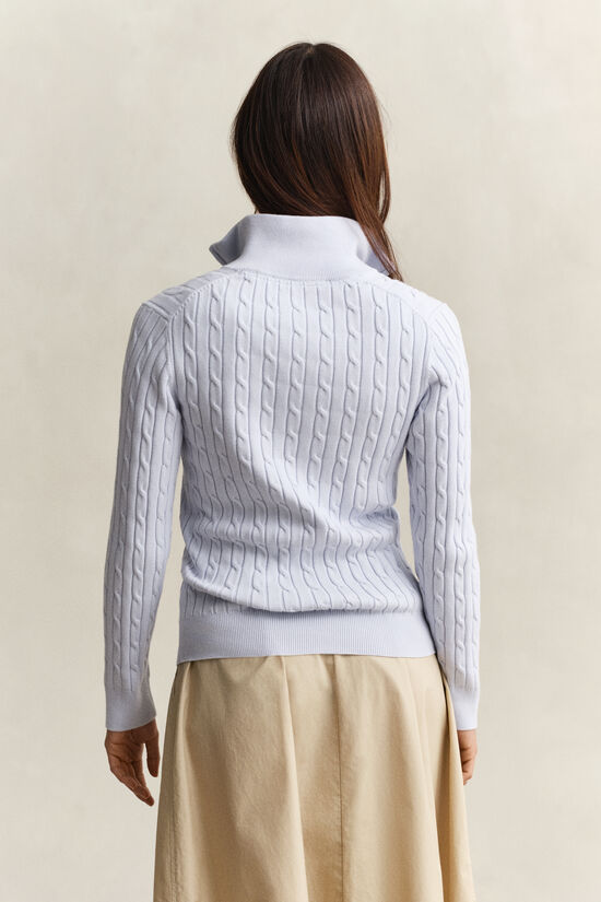 Cable Knit Half-Zip Sweater