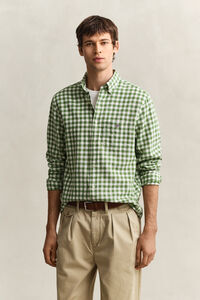 Gingham Linen Blend Shirt