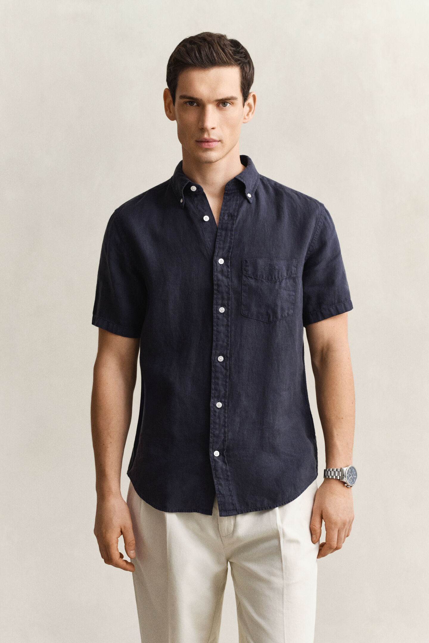 Short Sleeve Linen Shirt