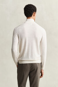 Extra Fine Merino Wool Half-Zip Sweater