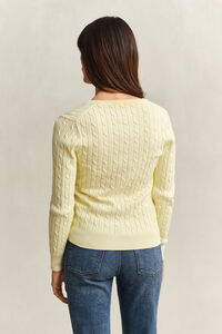 Cable Knit V-Neck Sweater