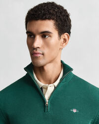 Casual Cotton Half-Zip Sweater