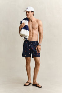 Lobster Embroidered Swim Shorts
