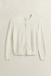 Lightweight Knit Crew Neck Cardigan