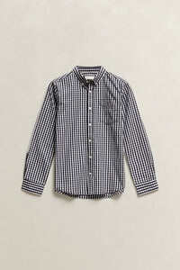 Teen Boys Gingham Poplin Shirt
