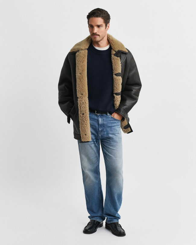 Cashmere Blend Crew Neck Sweater