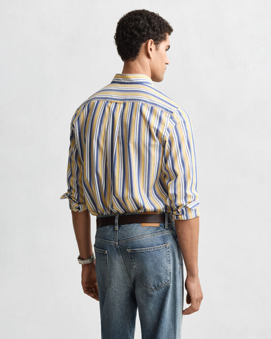 Regular Fit Striped Poplin Shirt