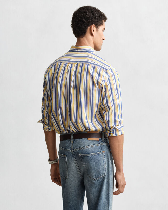 Regular Fit Striped Poplin Shirt