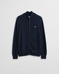 Casual Cotton Zip Cardigan