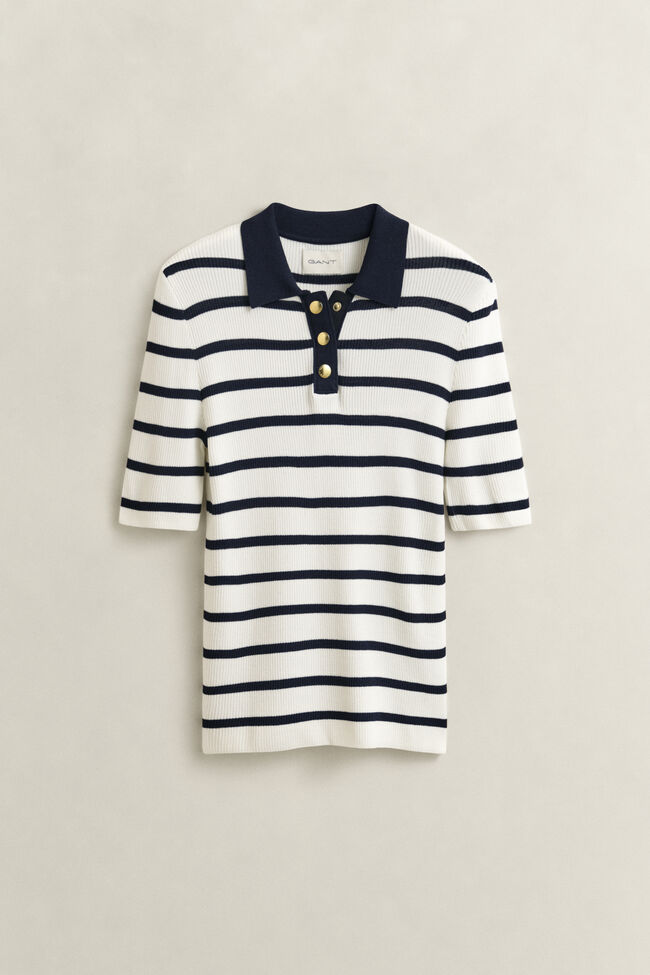 Striped Knitted Rugger