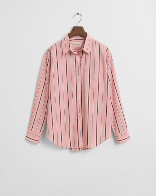 Relaxed Fit Classic Striped Poplin Shirt