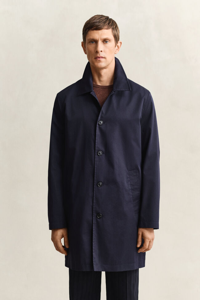 Cotton Blend Car Coat