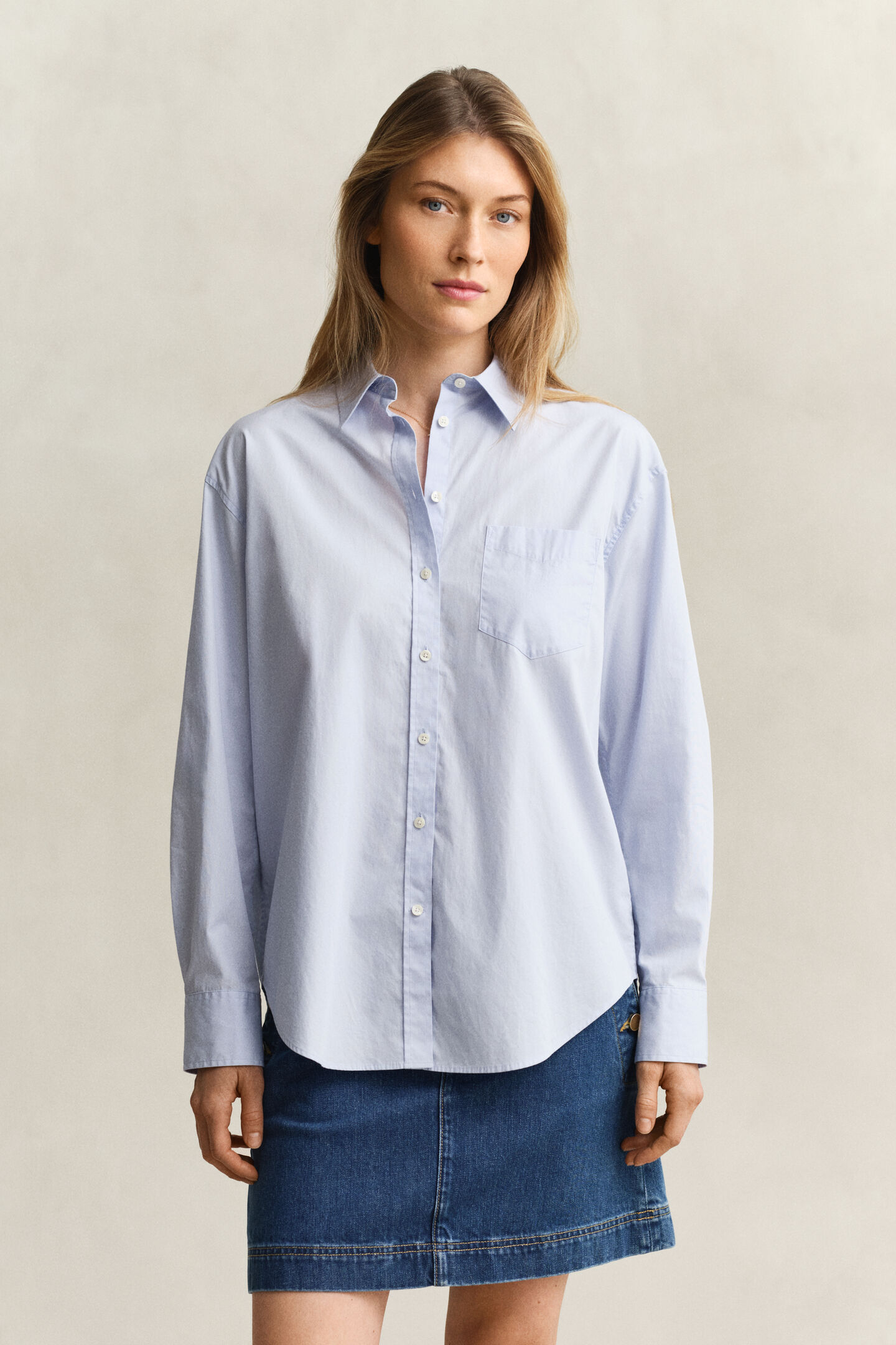 Relaxed Fit Classic Poplin Shirt