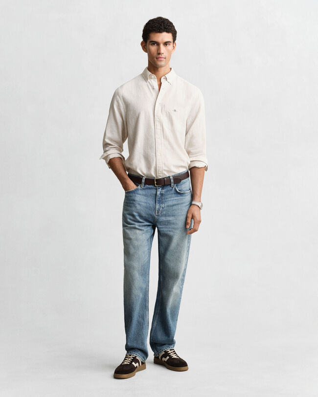 Regular Fit Cotton Linen Shirt