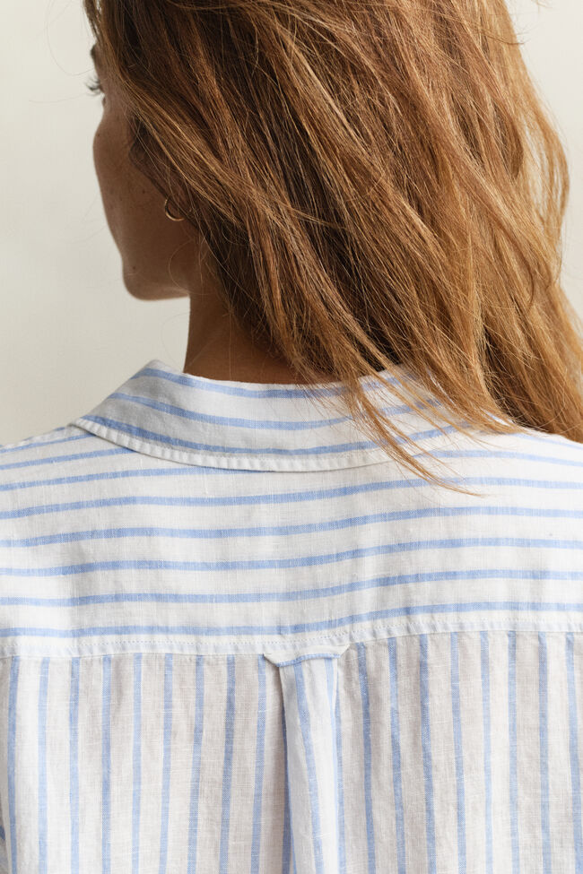Relaxed Fit Striped Linen Shirt