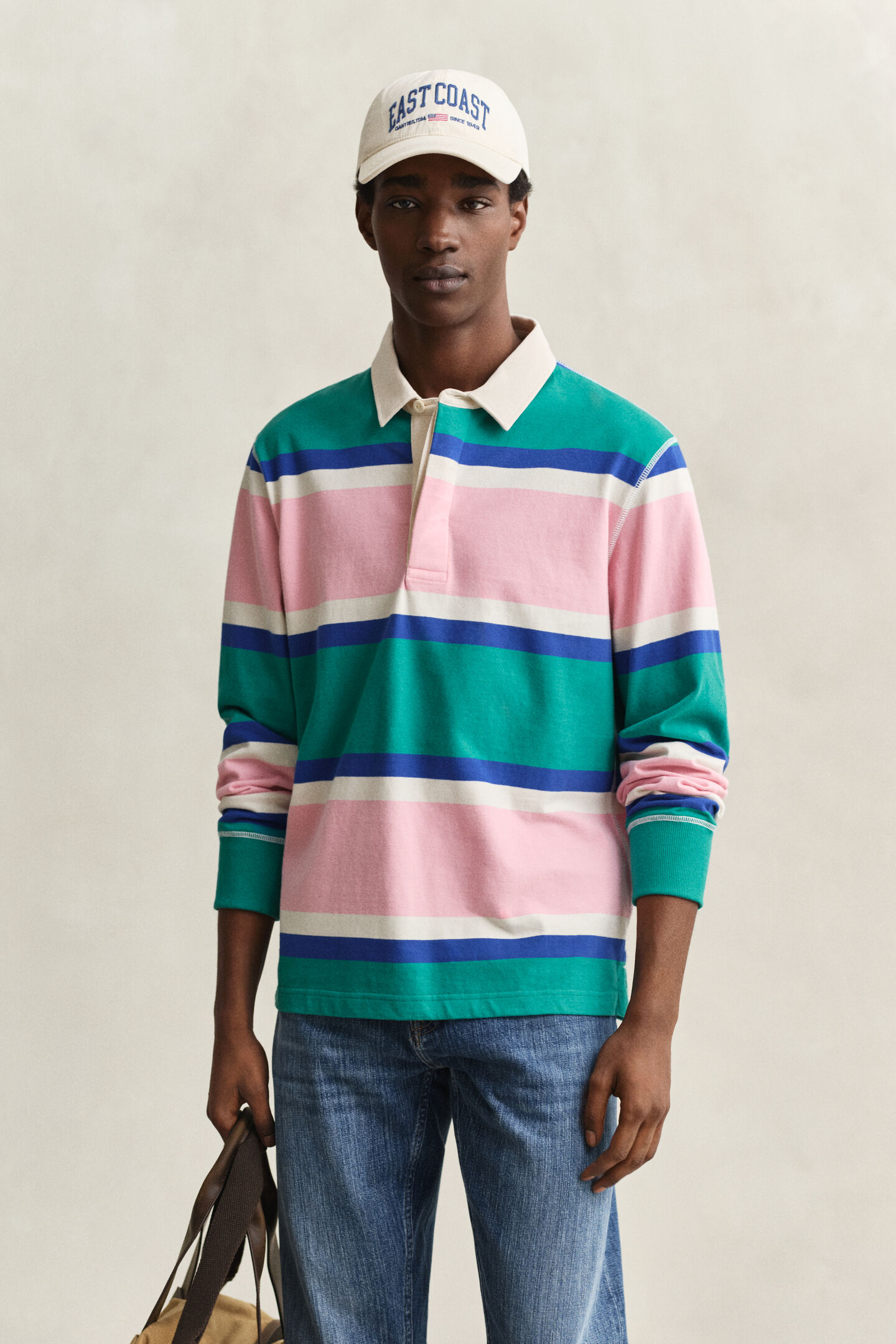 Block Striped Rugger