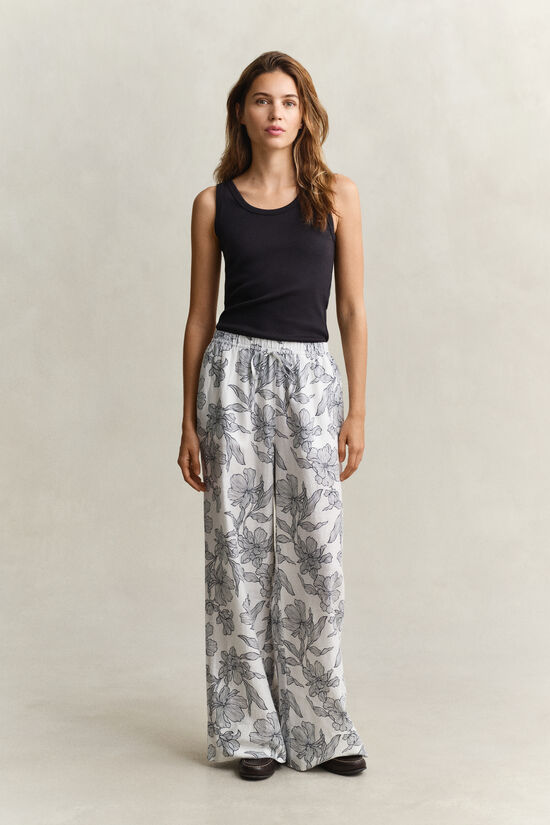 Floral Linen Pants