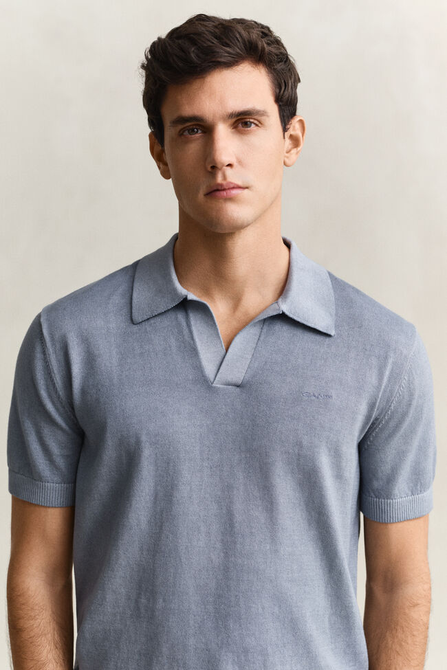 Sunfaded Polo Sweater