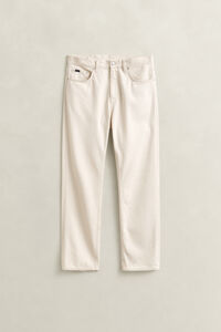 Straight Fit Ecru Jeans