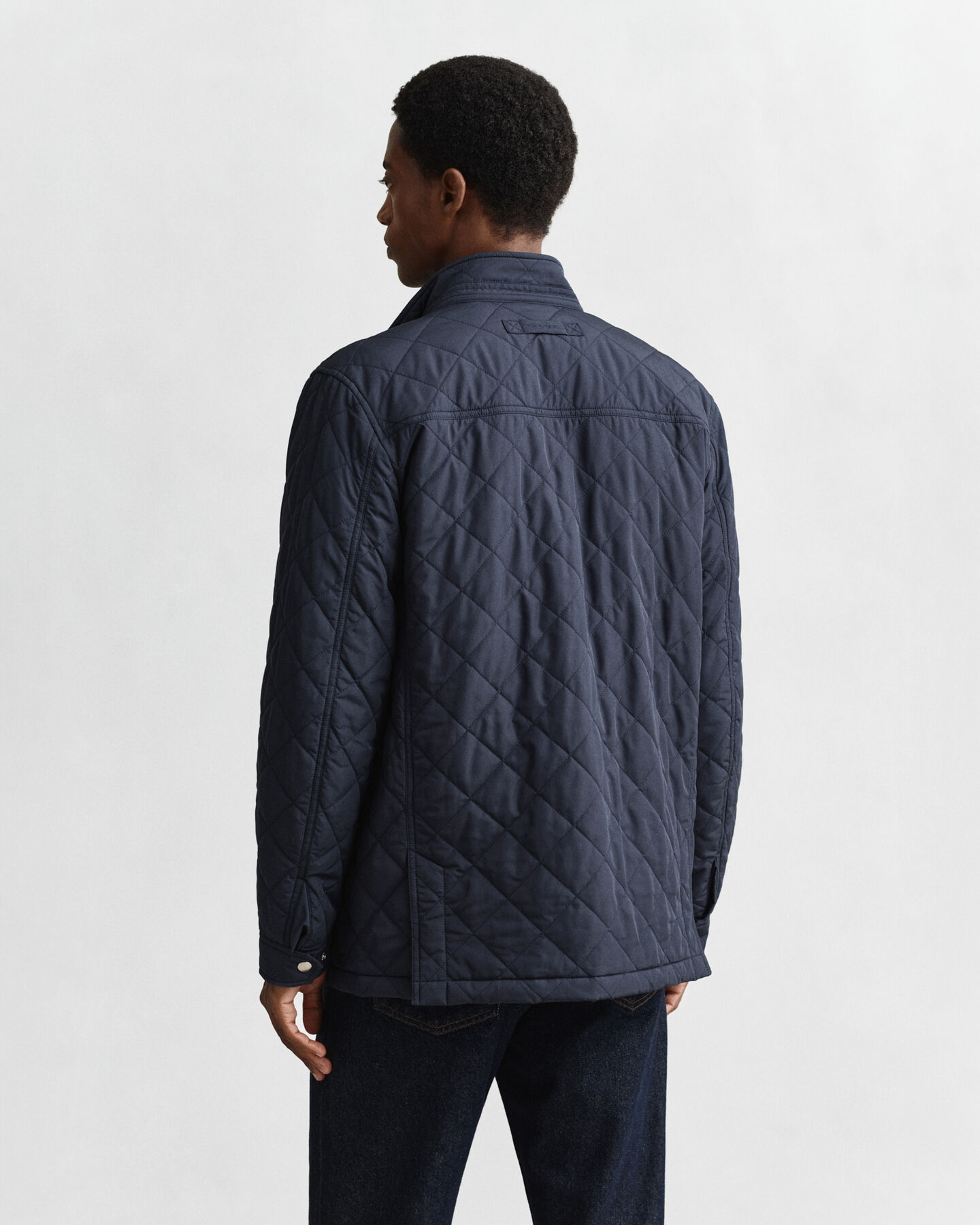 Quilted Windcheater Mid-Length Jacket