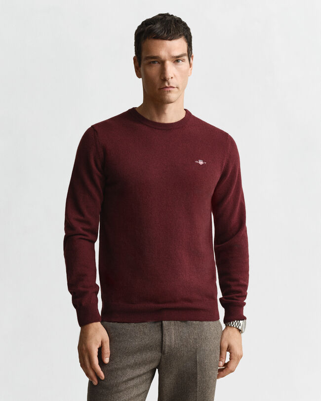 Superfine Lambswool Crew Neck Sweater