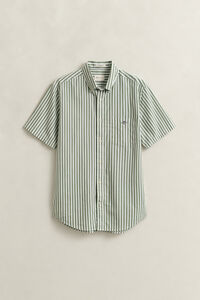 Striped Classic Poplin Short Sleeve Shirt