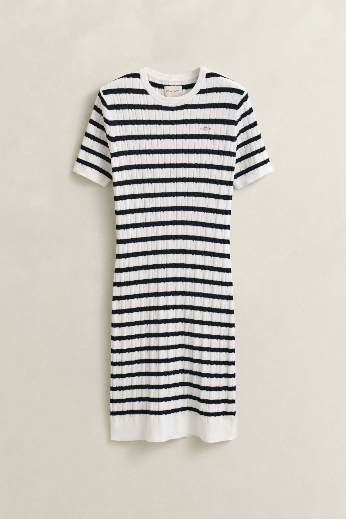 Cotton Cable Knit Dress