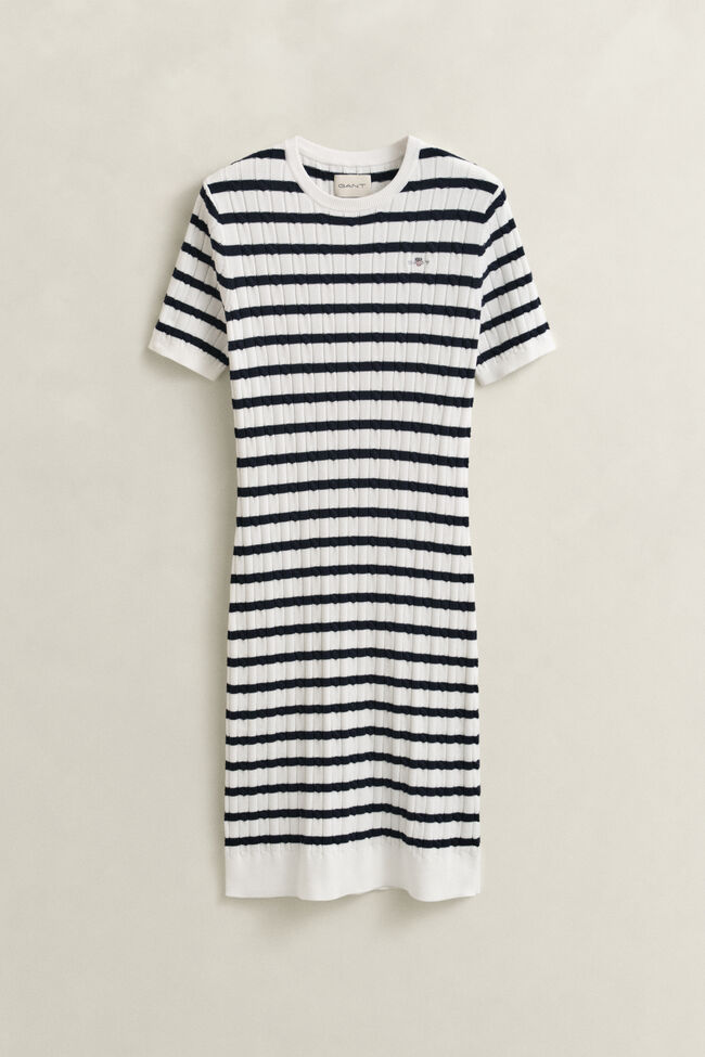 Cotton Cable Knit Dress
