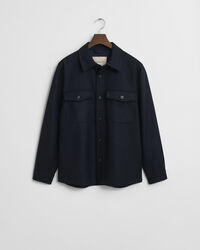 Regular Fit Wool Blend Overshirt