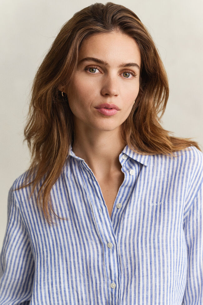 Regular Fit Striped Linen Shirt