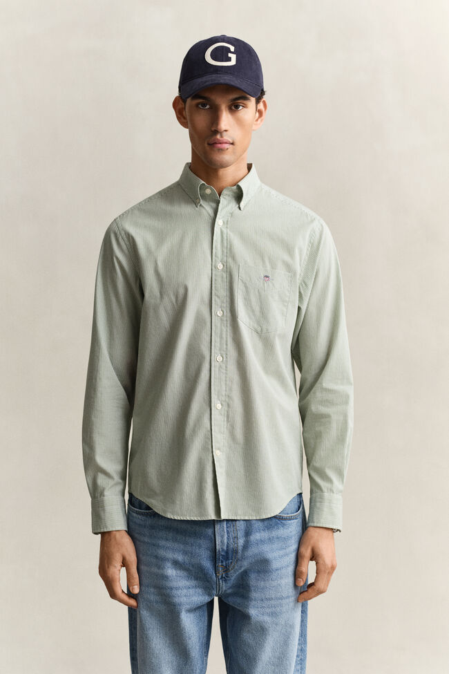 Banker Stripe Classic Poplin Shirt