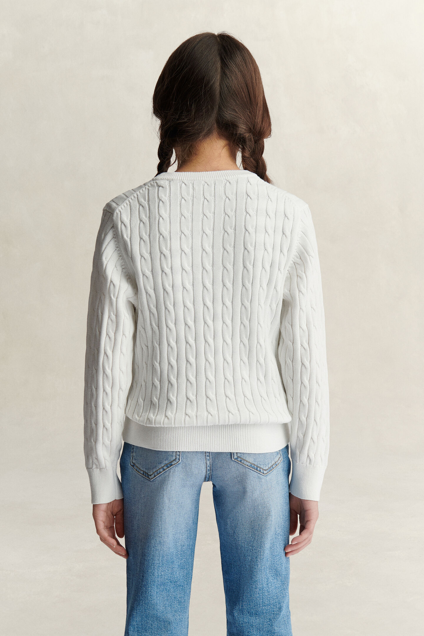 Teen Girls Cable Knit Sweater