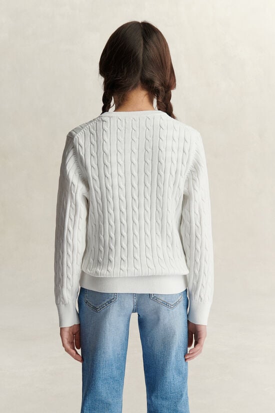 Teen Girls Cable Knit Sweater