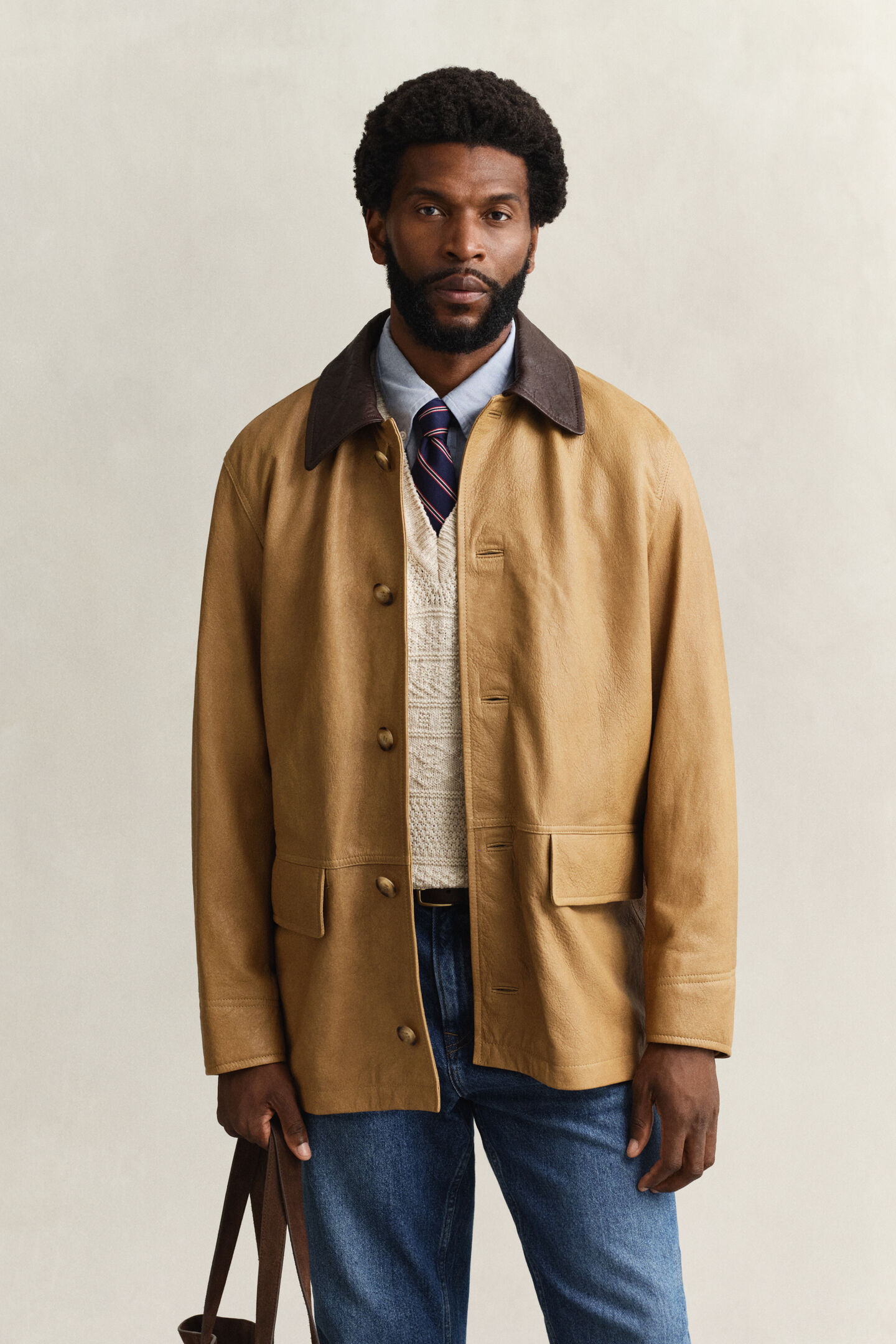 Leather Decker Jacket